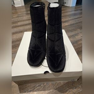 Cato's Velvet Quilted Ankle Boots